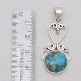 925 Sterling Silver Spiny Oyster Turquoise Pendants