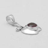 Garnet Silver Pendants
