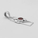 Garnet Silver Pendants