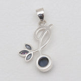 Rainbow moonstone Silver Pendants