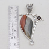 Polychrome Jasper Silver Pendants