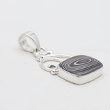 925 Sterling Silver Fordite Jasper Pendants