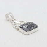 925 Sterling Silver Fordite Jasper Pendants