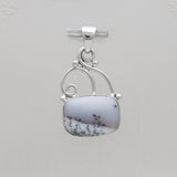 925 Sterling Silver Dendritic Opal Pendants