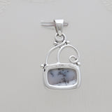 925 Sterling Silver Dendritic Opal Pendants