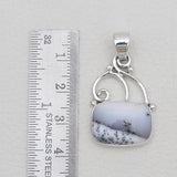 925 Sterling Silver Dendritic Opal Pendants