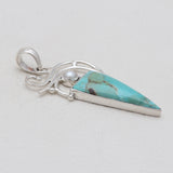 925 Sterling Silver Boulder Turquoise Pendants