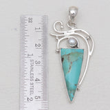 925 Sterling Silver Boulder Turquoise Pendants