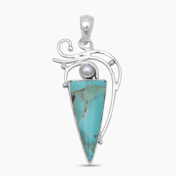 925 Sterling Silver Boulder Turquoise Pendants