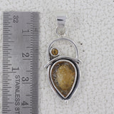 925 Starling Silver Citrine Pendant