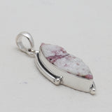 Pink Tourmaline Quartz Silver Pendants