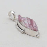 Pink Tourmaline Quartz Silver Pendants