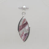 Pink Tourmaline Quartz Silver Pendants