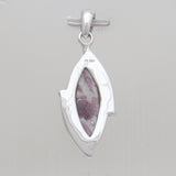 Pink Tourmaline Quartz Silver Pendants