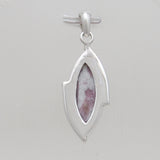Pink Tourmaline Quartz Silver Pendants