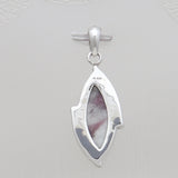 Pink Tourmaline Quartz Silver Pendants