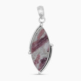Pink Tourmaline Quartz Silver Pendants
