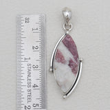 Pink Tourmaline Quartz Silver Pendants
