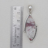 Pink Tourmaline Quartz Silver Pendants