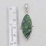 Chrome Diopside Silver Pendant Set