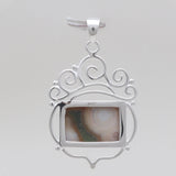 925 Sterling Silver Ocean Jasper Pendants