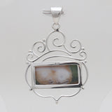 925 Sterling Silver Ocean Jasper Pendants