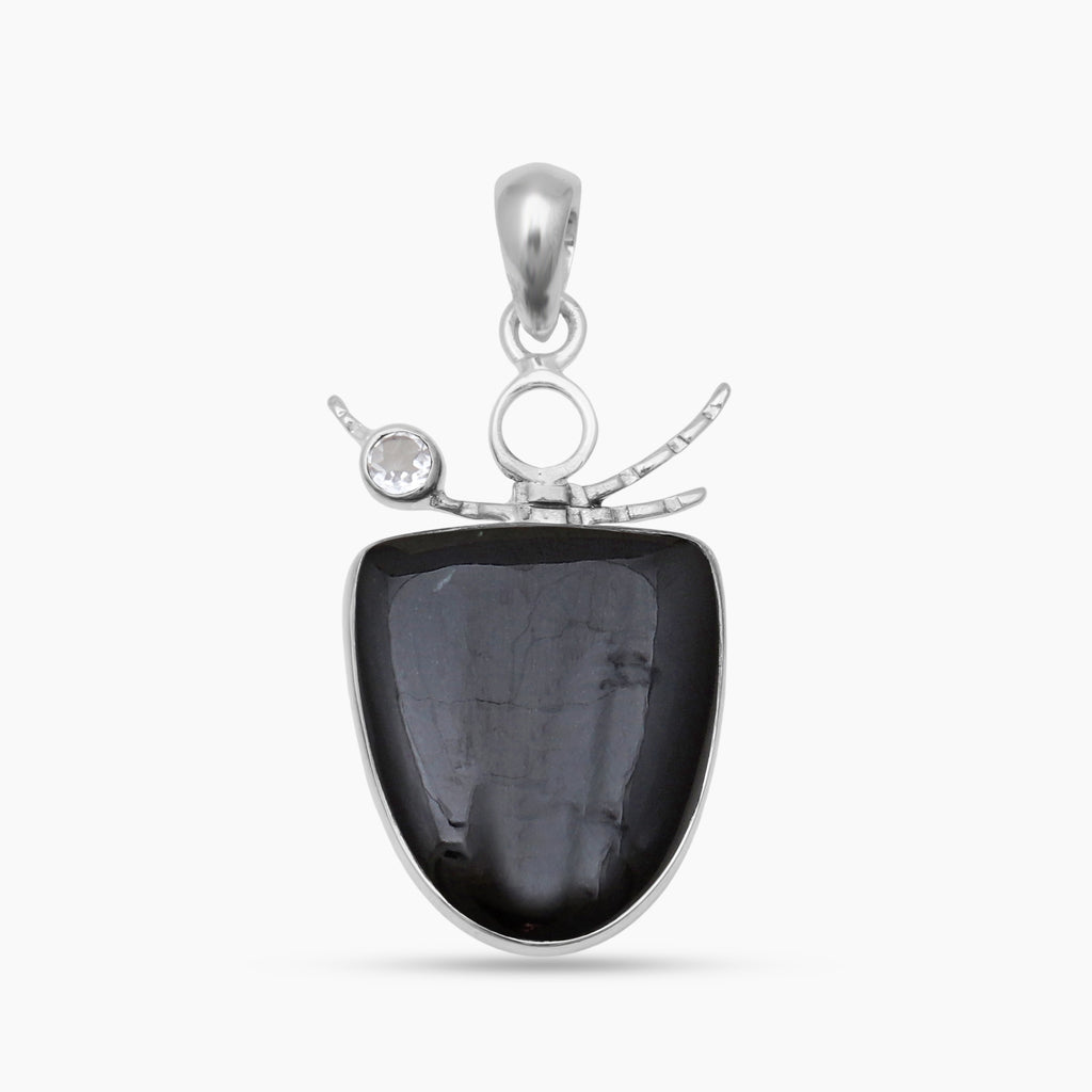 Black Onyx Silver Pendants