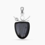 Black Onyx Silver Pendants