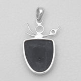 Black Onyx Silver Pendants