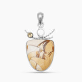Brecciated Mookaite Silver Pendants