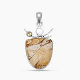 Brecciated Mookaite Silver Pendants
