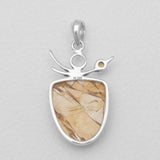 Brecciated Mookaite Silver Pendants