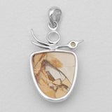 Brecciated Mookaite Silver Pendants