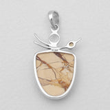 Brecciated Mookaite Silver Pendants