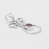 Amethyst Silver Pendants