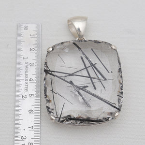 Tourmalated Quartz Silver Pendants