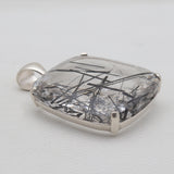 Tourmalated Quartz Silver Pendants