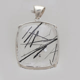 Tourmalated Quartz Silver Pendants