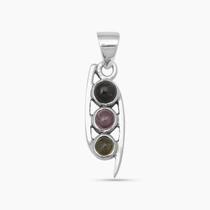 Tourmaline Silver Pendants