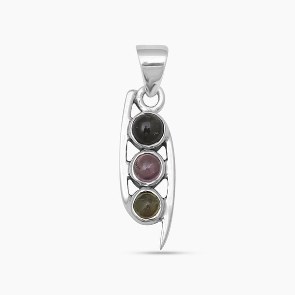 Tourmaline Silver Pendants