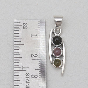 Tourmaline Silver Pendants