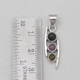 Tourmaline Silver Pendants