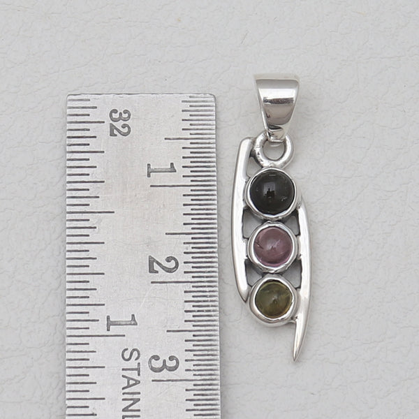 Tourmaline Silver Pendants