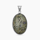 Rainforest Jasper Silver Pendants
