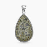 Rainforest Jasper Silver Pendants