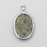 Rainforest Jasper Silver Pendants