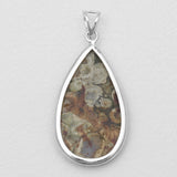 Rainforest Jasper Silver Pendants