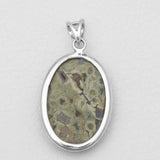 Rainforest Jasper Silver Pendants