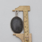 Black Coral Silver Pendants