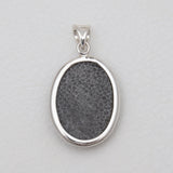 Black Coral Silver Pendants